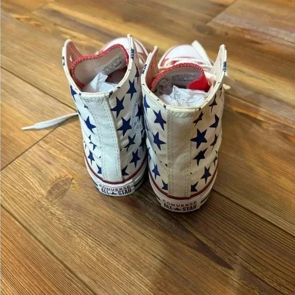 Converse Youth Kid’s Unisex American Flag High Top Sneakers - Size 4 like new - Picture 5 of 16